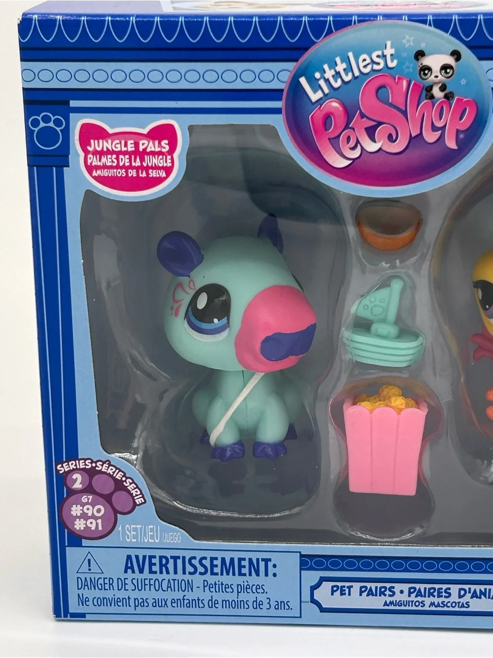 Littlest Pet Shop Mint, Pink & Purple Jungle Pals Figure with Accessories